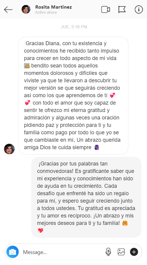 Testimonio Instagram 1