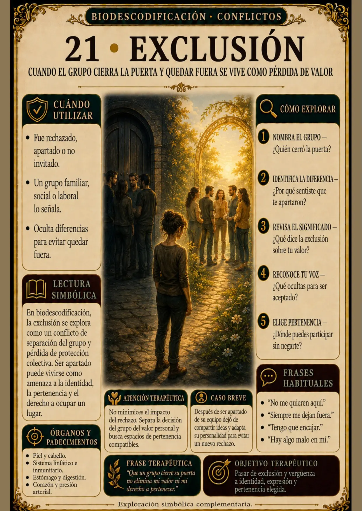Ficha interior sobre exclusión