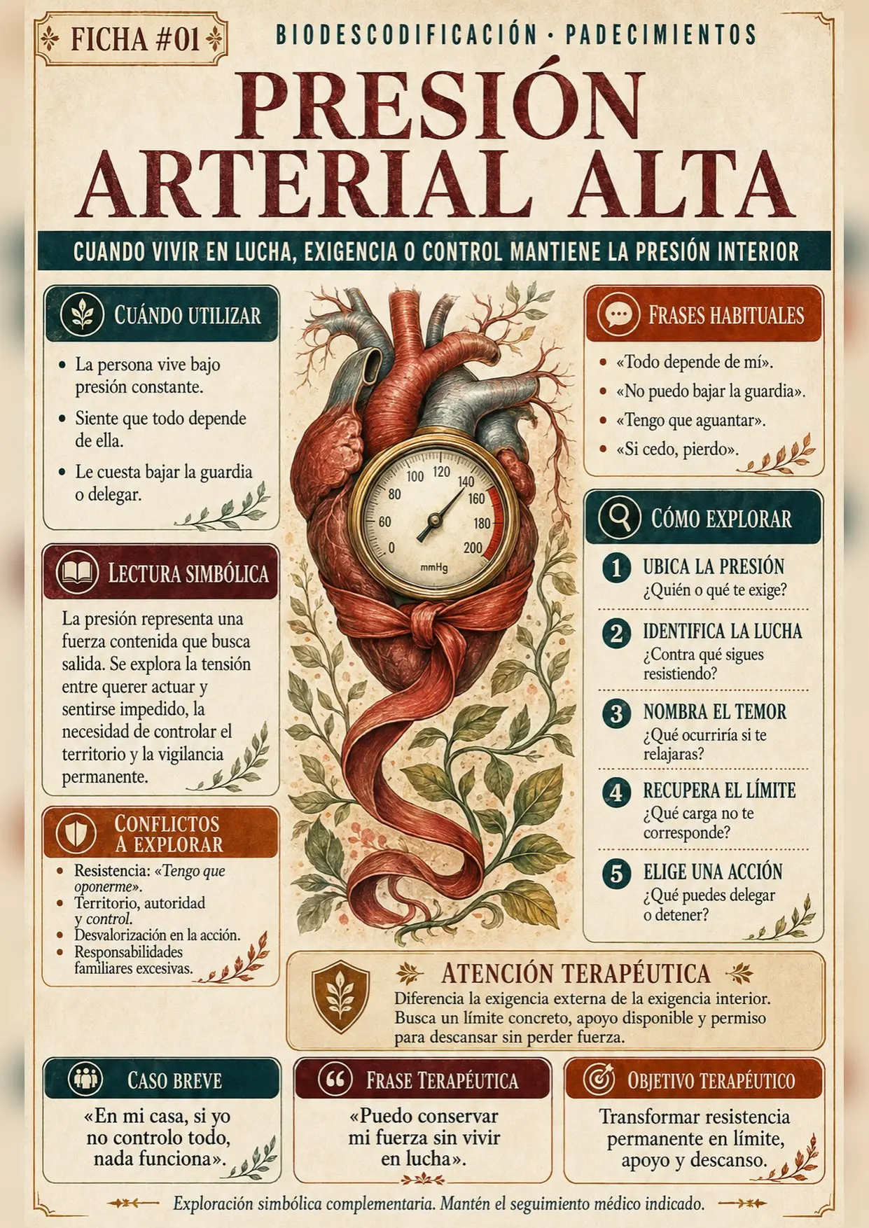Ficha interior sobre presión arterial alta