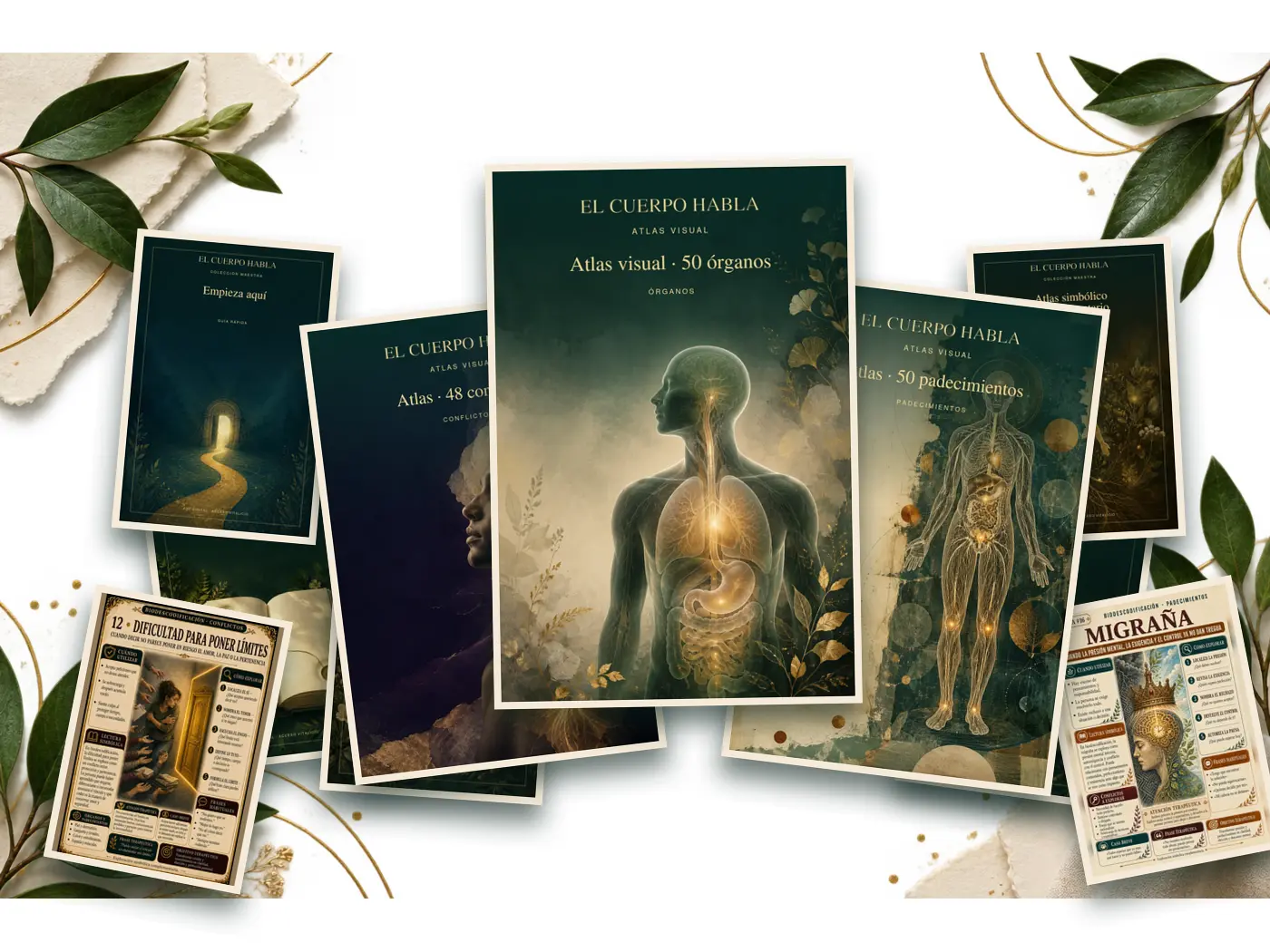 Kit Maestro El Cuerpo Habla con tres atlas, guías y fichas interiores