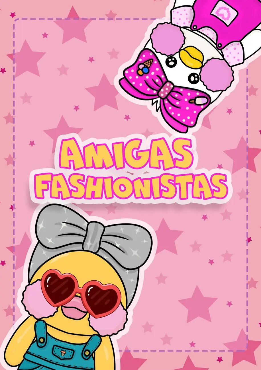 Portada de amigas fashionistas