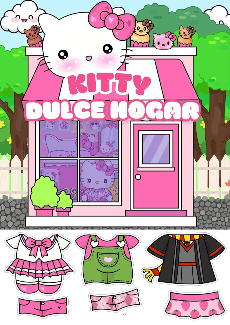 Casita interactiva de gatita