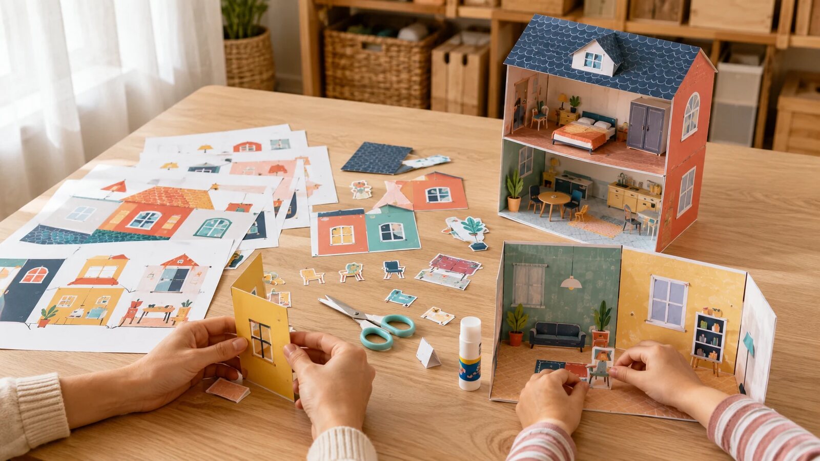 Proceso para imprimir recortar y armar libros interactivos