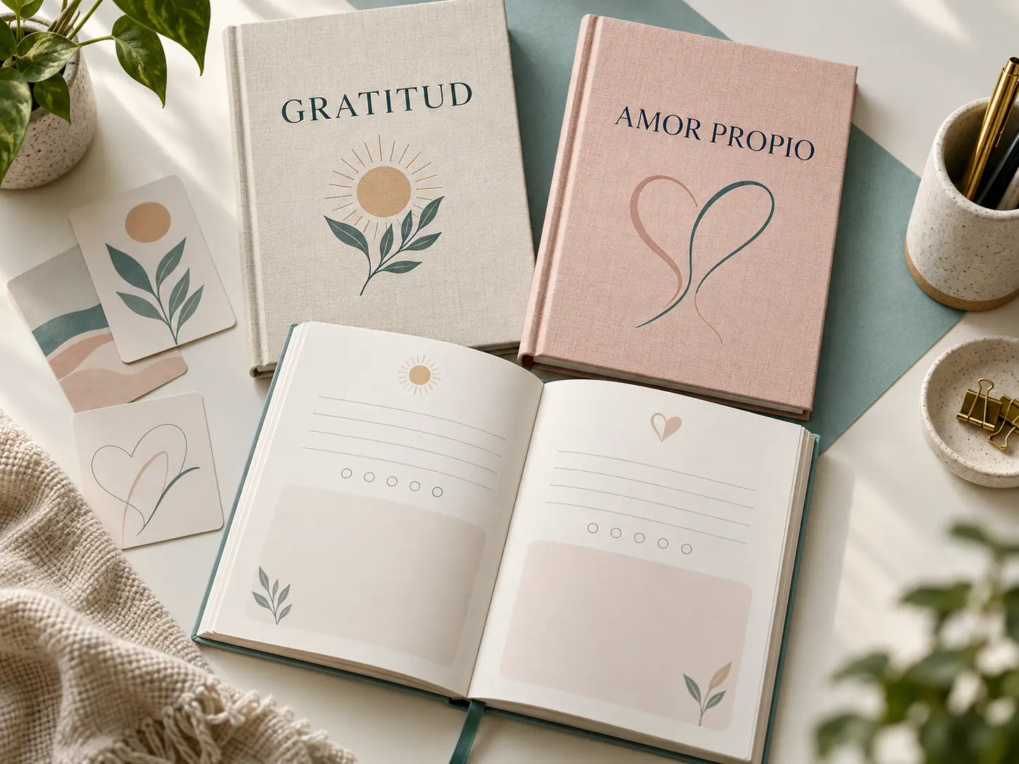 Diarios de Gratitud y Cuadernos de Afirmaciones