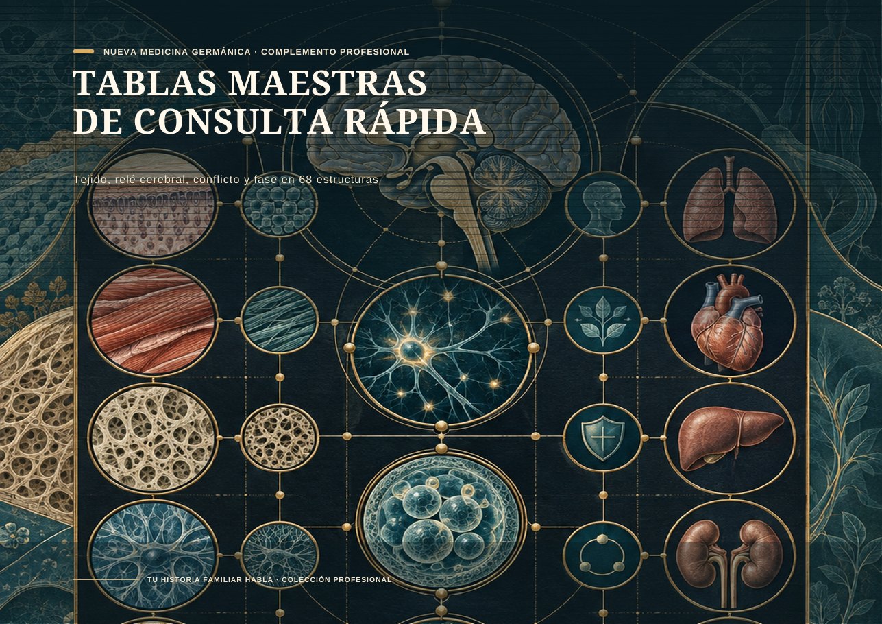 Tablas Maestras de consulta rápida