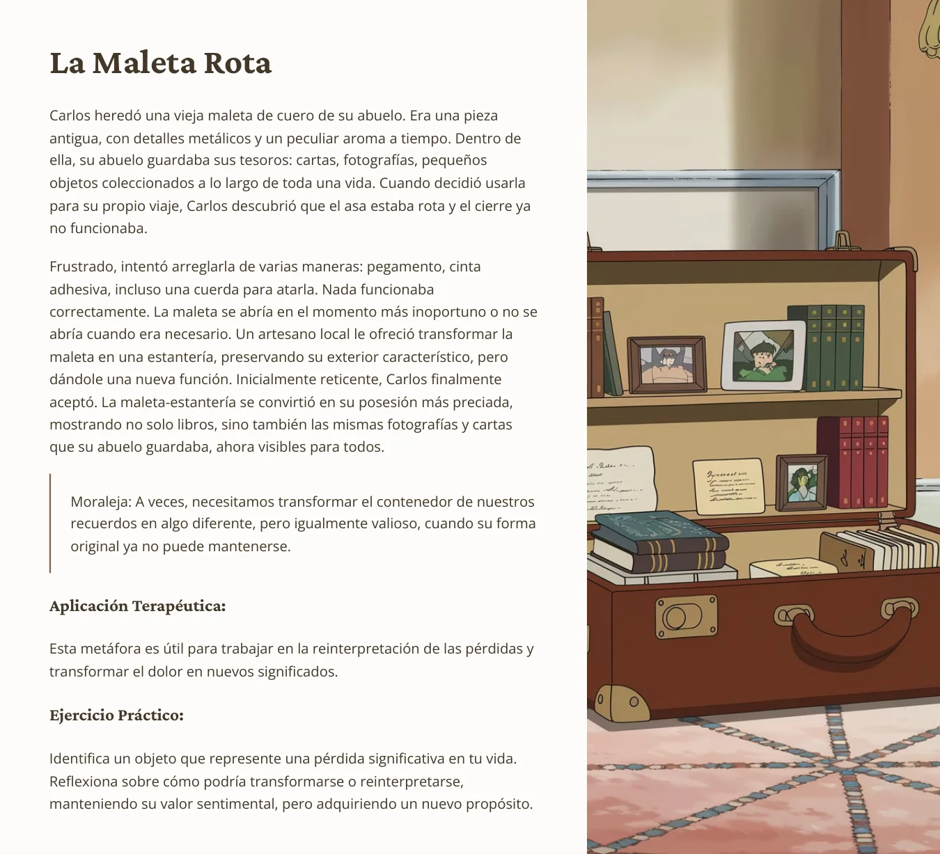 Página real: muestra 4 del volumen de Tristeza y pérdida