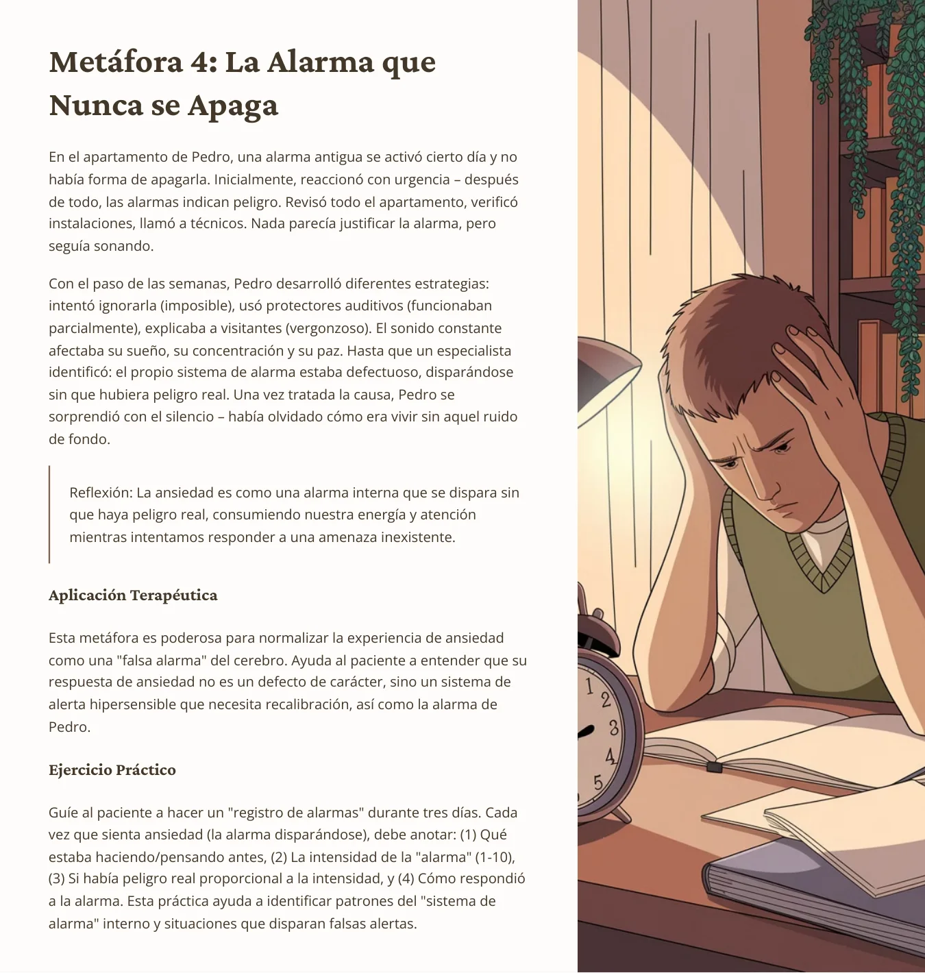 Página real: muestra 4 del volumen de Ansiedad y preocupaciones