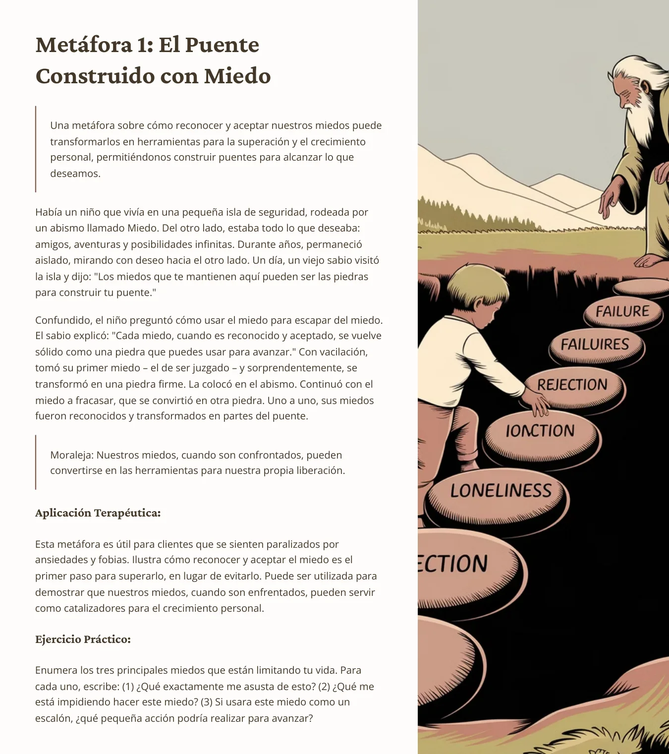 Página real: muestra 1 del volumen de Valentía y superación