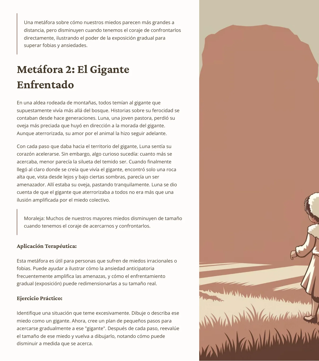 Página real: muestra 2 del volumen de Valentía y superación