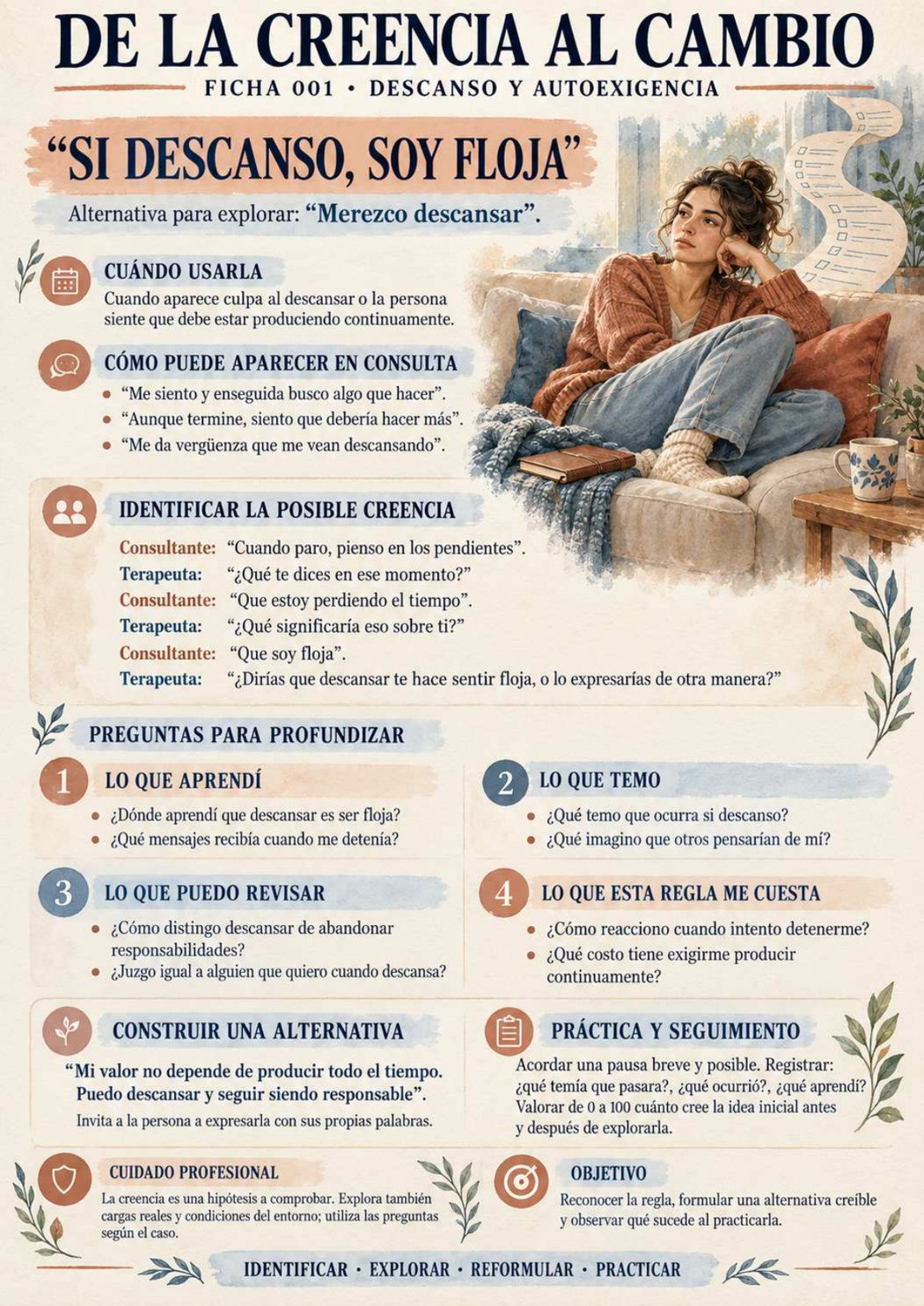 “Si descanso, soy floja”